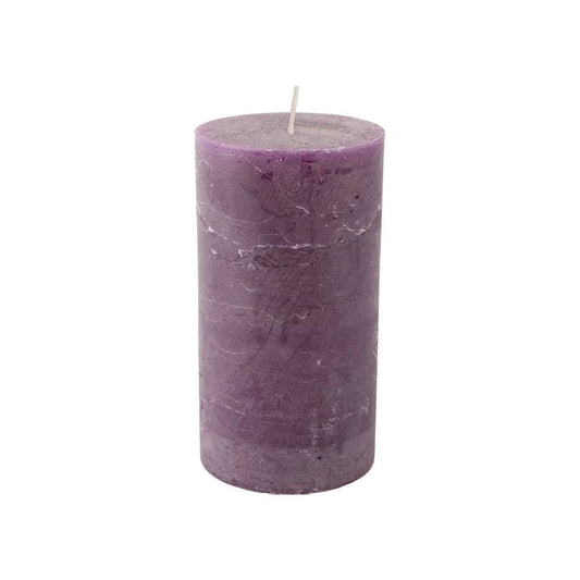 Rustic Pillar Candle Amethyst 70x130mm