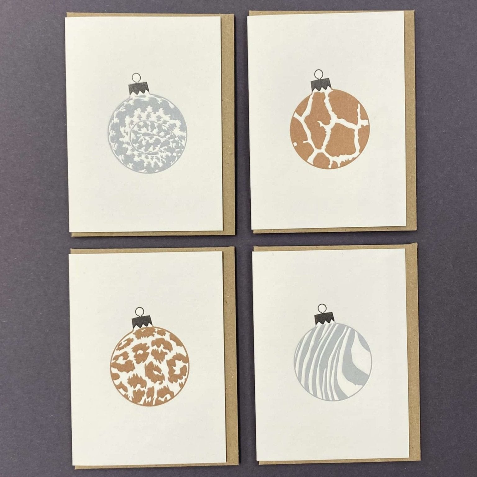 Animal Print Baubles Notecard Set - Bumble Living