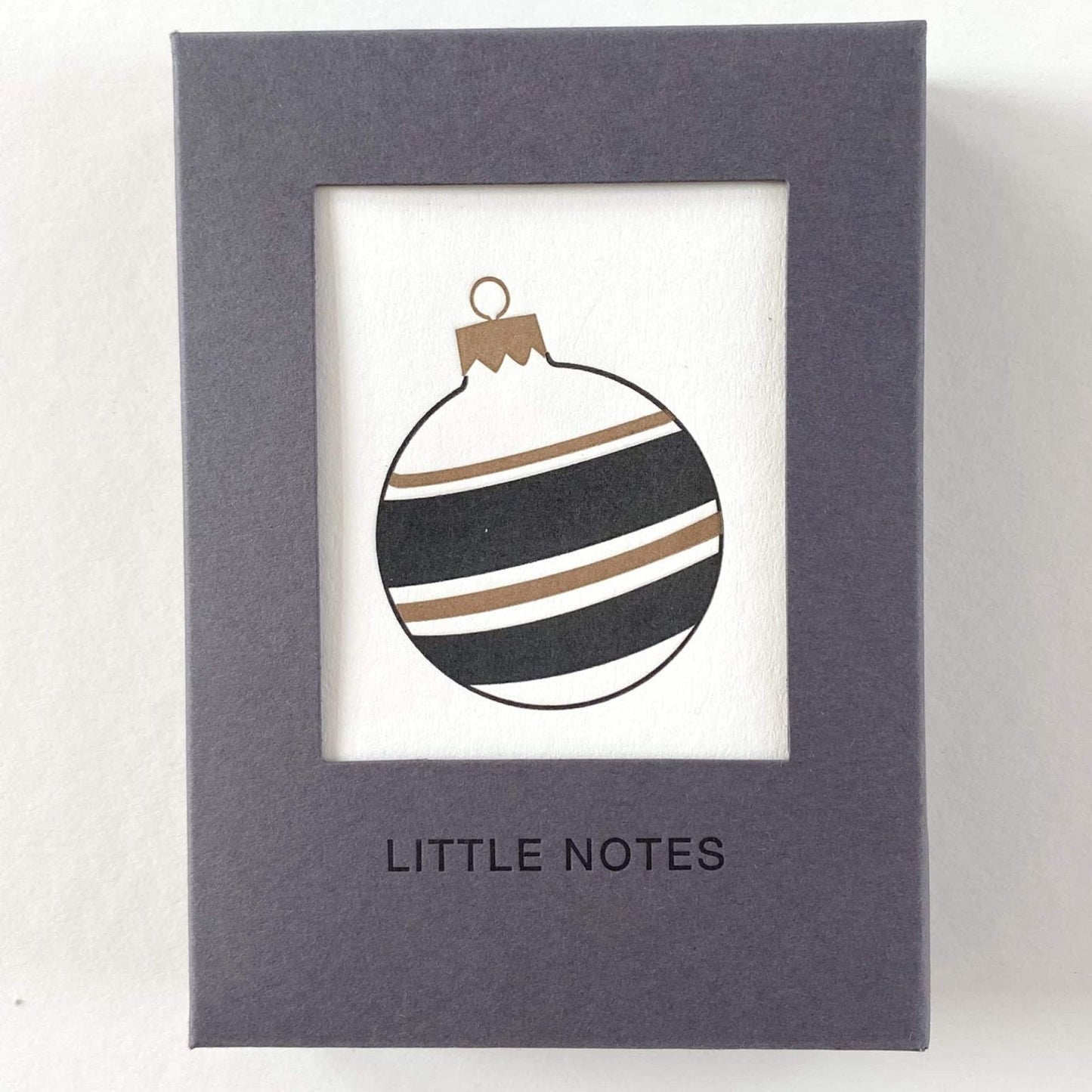 Black and Gold Baubles Notecard Set - Bumble Living