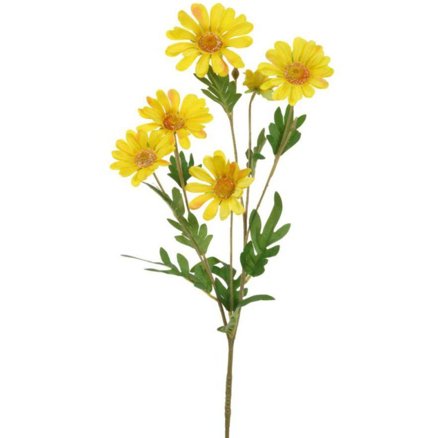 Daisy Spray Faux Flowers - Yellow - Bumble Living