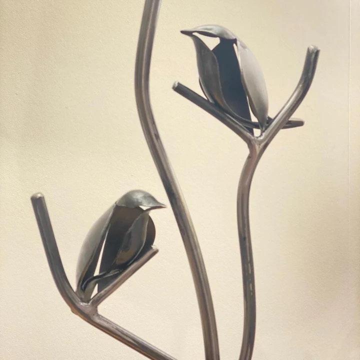 Double Bird Table Forged Lamp - Bumble Living