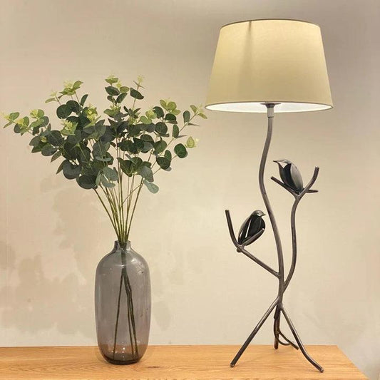 Double Bird Table Forged Lamp - Bumble Living