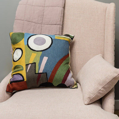 Kandinsky Abstract World Cushion Pillow 18” - Bumble Living