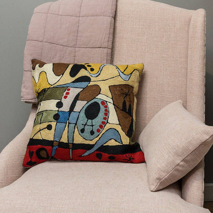 Kandinsky Carnival Red Cushion 18" - Bumble Living