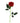 Silk Single Valentine Faux Red Rose - Bumble Living