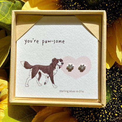 You're Paw-Some' Border Collie Earrings - Bumble Living