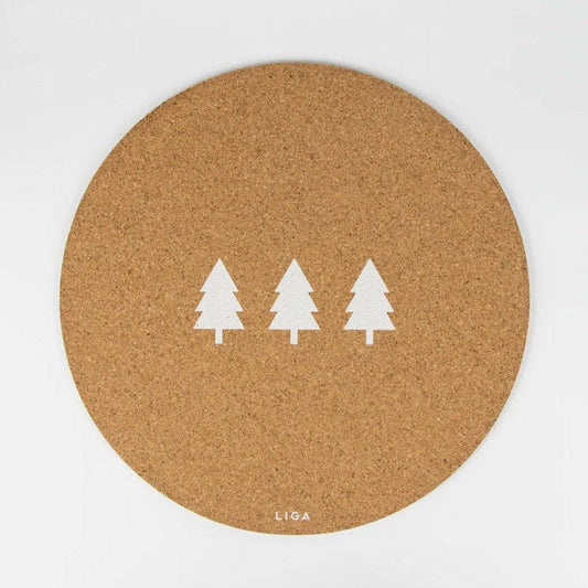 3 Trees Cork Placemat Set - Bumble Living