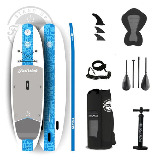 Blue Airstick 10'6 Inflatable Stand Up Paddle Board - SUP Starter Full Package - Bumble Living