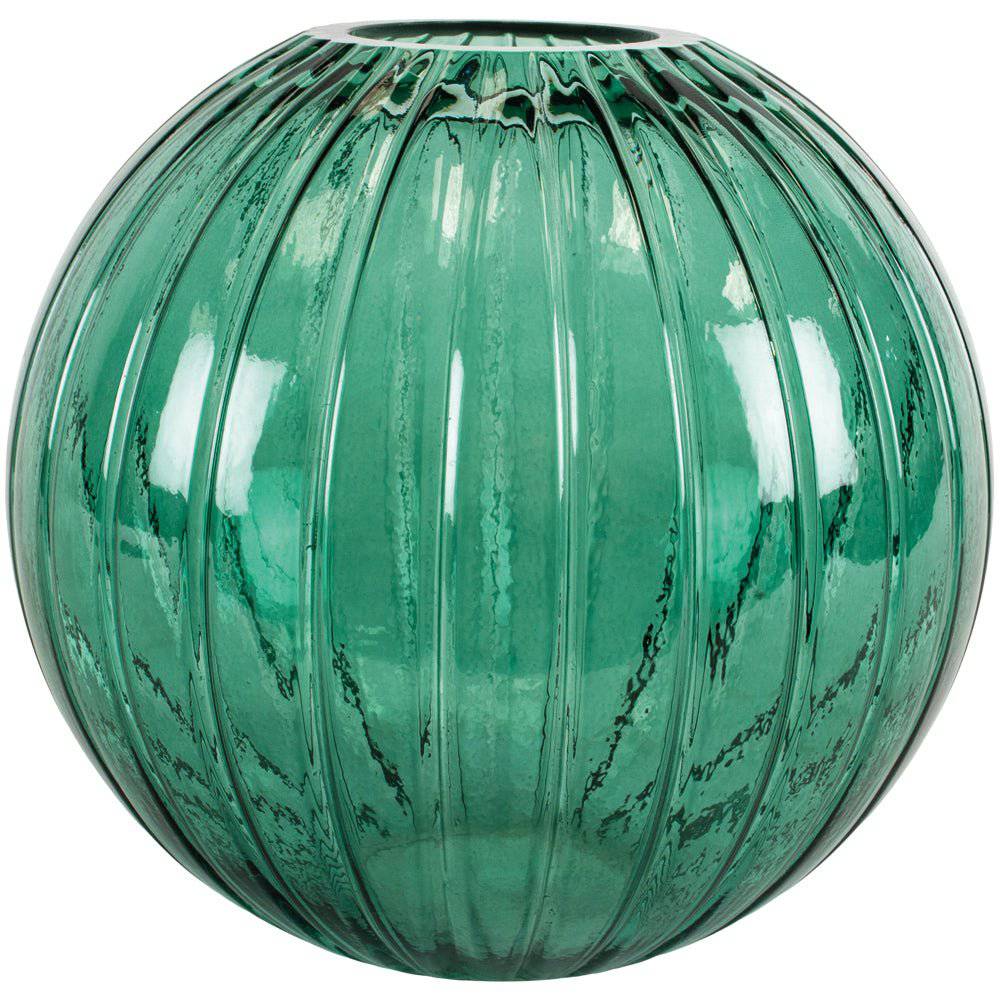 Bora Glass Vase Green Large - Bumble Living