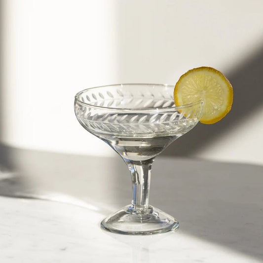 Champagne Coupe Etched - Bumble Living