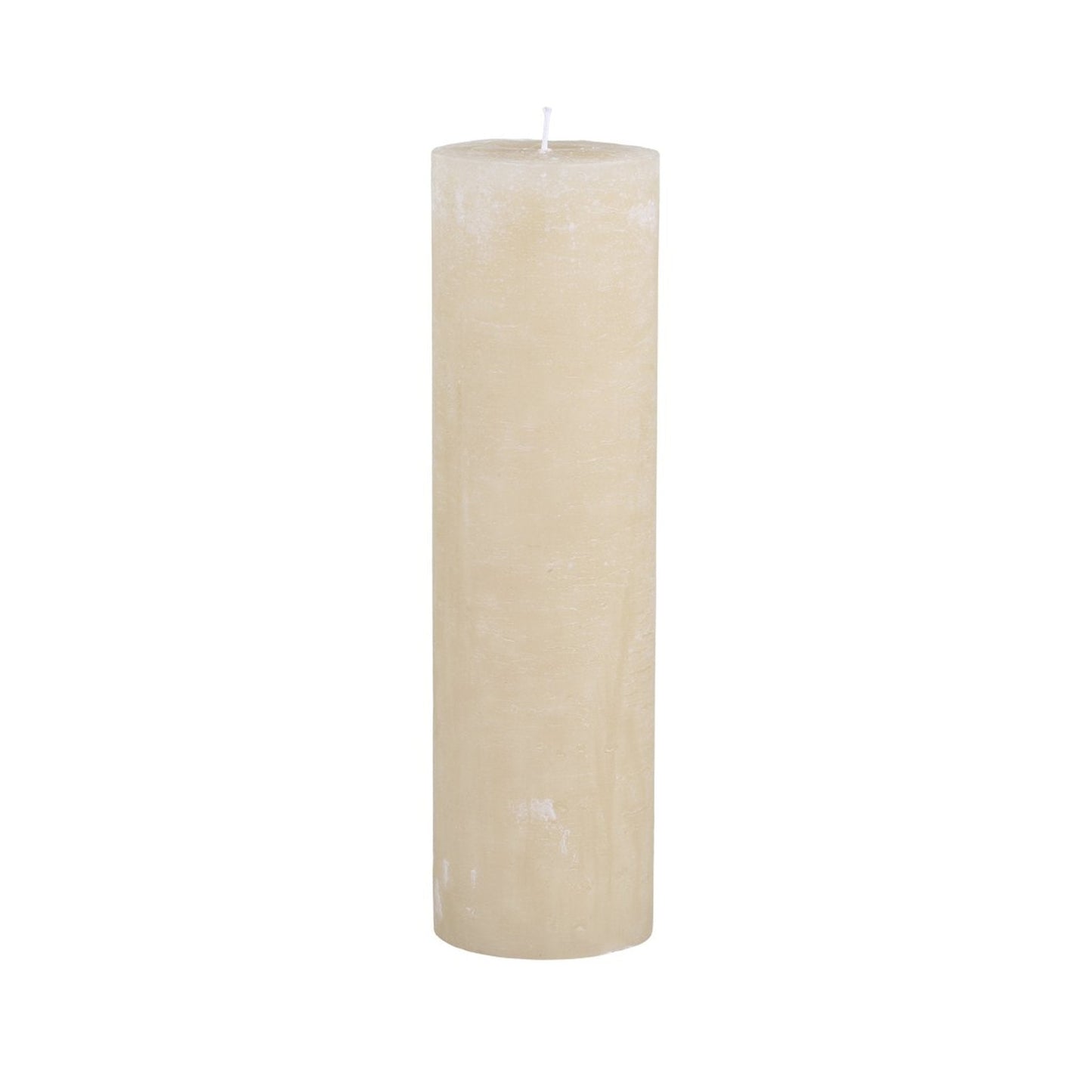 Cream Rustic Pillar Candle 210 hours - Bumble Living