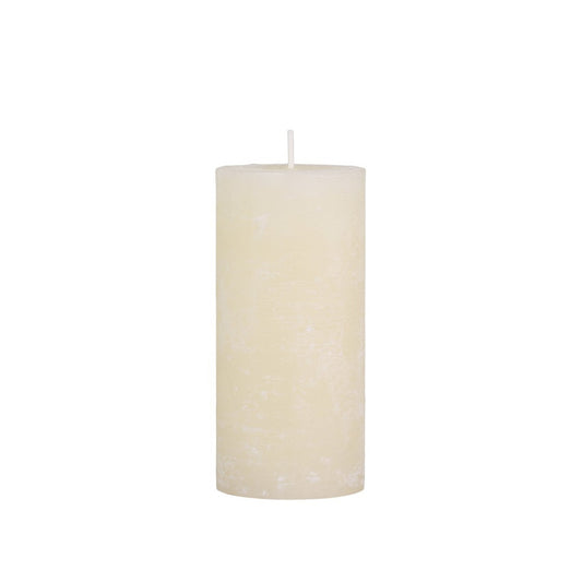 Cream Rustic Pillar Candle 60 hours - Bumble Living