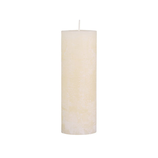 Cream Rustic Pillar Candle 80 hours - Bumble Living