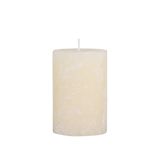 Cream Rustic Pillar Candle 90 hours - Bumble Living