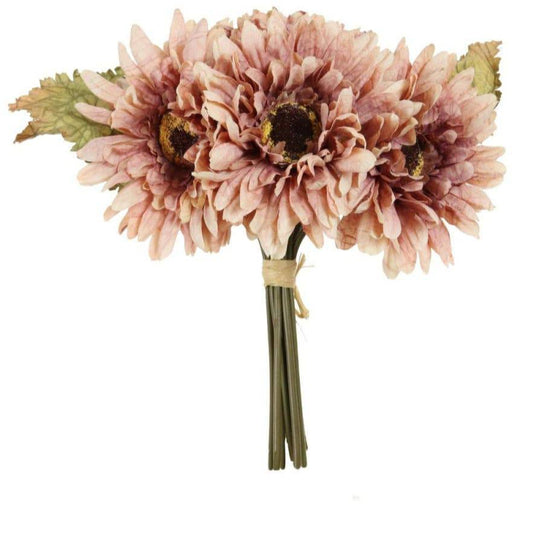 Dried Touch Gerbera Handtie - Dusty Pink - Bumble Living