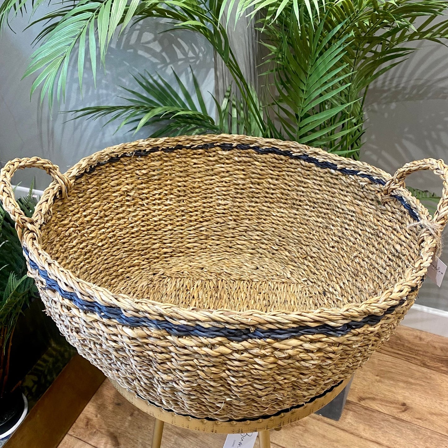 Extra Large Hogla Stripe Basket - Bumble Living