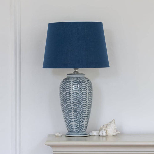 Lamp Luna with Navy Shade - Bumble Living