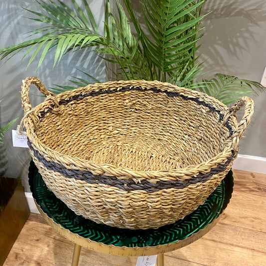 Large Hogla Stripe Basket - Bumble Living