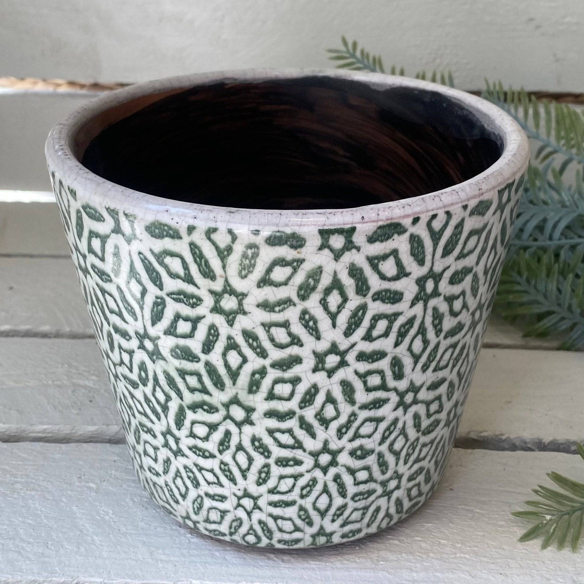 Old Style Dutch Pots Green - 6 Assorted Designs - Bumble Living