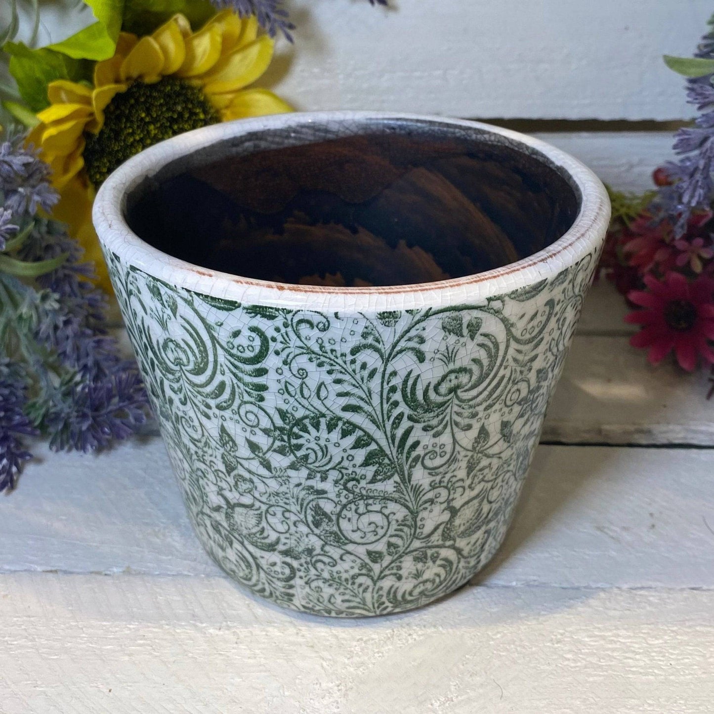 Old Style Dutch Pots Green - 6 Assorted Designs - Bumble Living