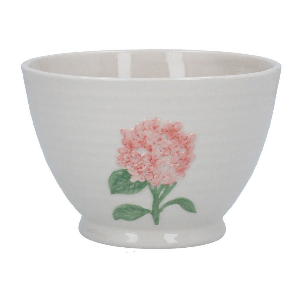 Pink Hydrangea Ceramic Bowl 13cm - Bumble Living