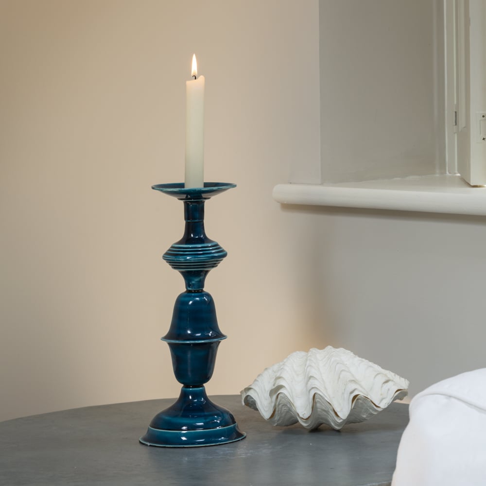 Pizan Candle Stick Prussian Blue - Bumble Living