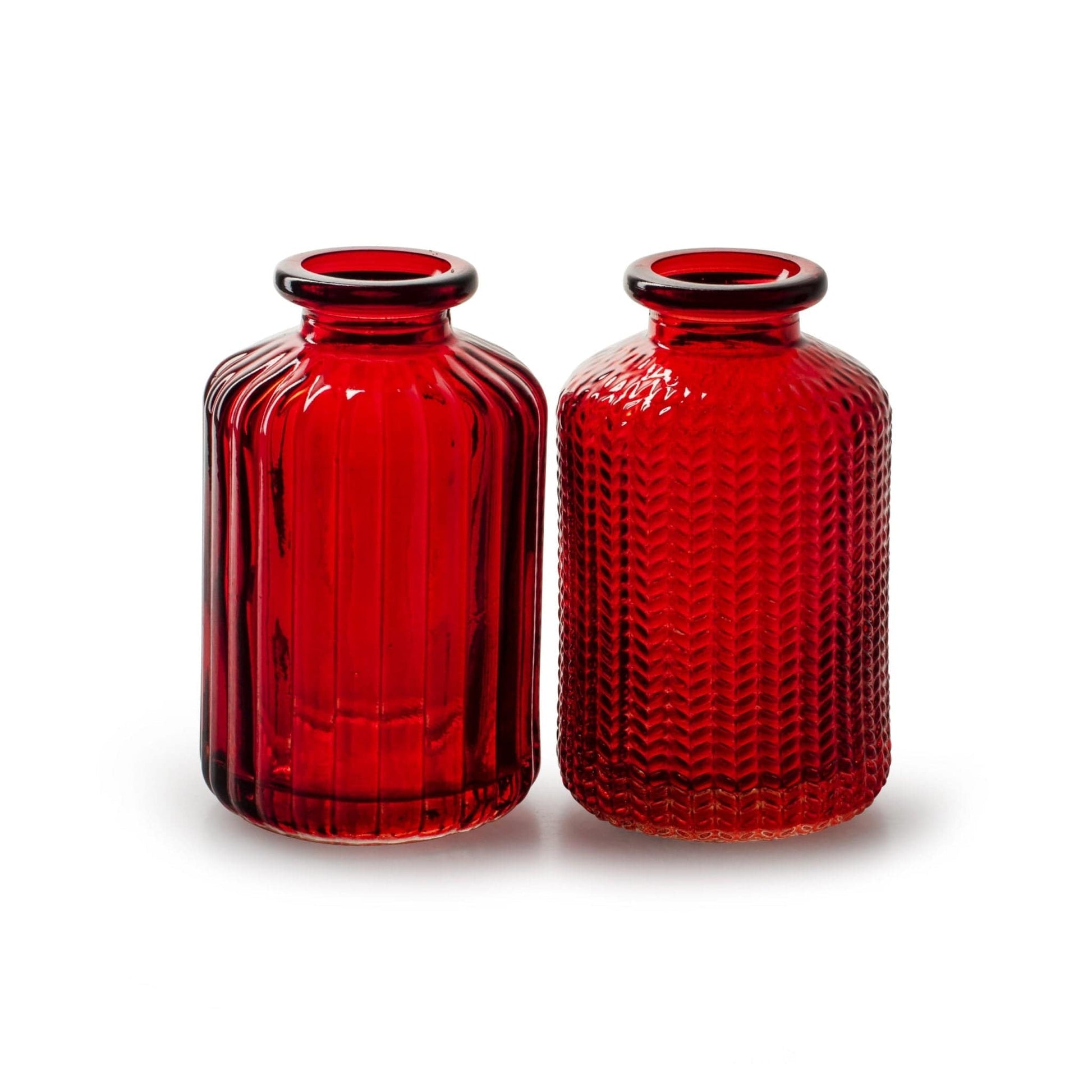 Red Stem Design Bottle Vase - Bumble Living