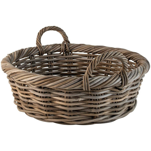 Round Kubu Basket Twisted Rim - Bumble Living