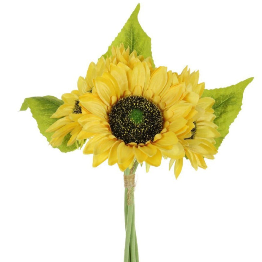 Silk Sunflower Handtie - Yellow - Bumble Living