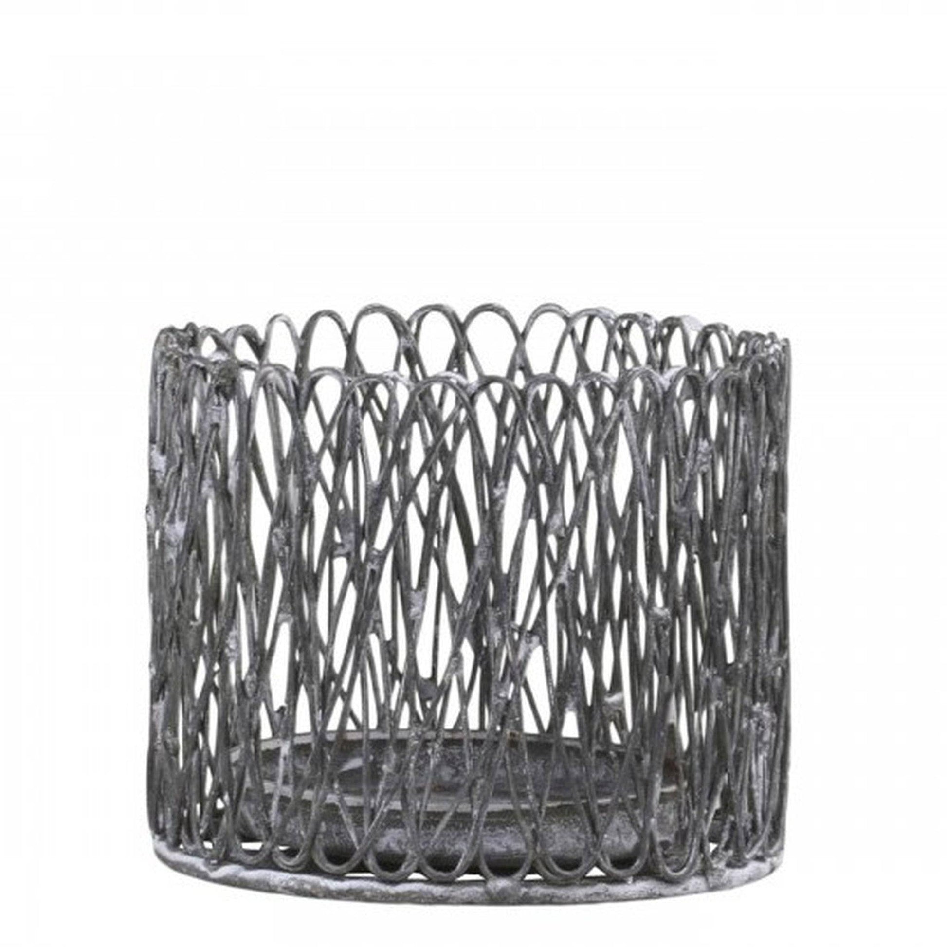 Small Fil de fer Hurricane Candle Holder - Bumble Living