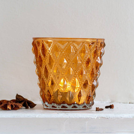 Tea Light Holder Dark Peach - Bumble Living