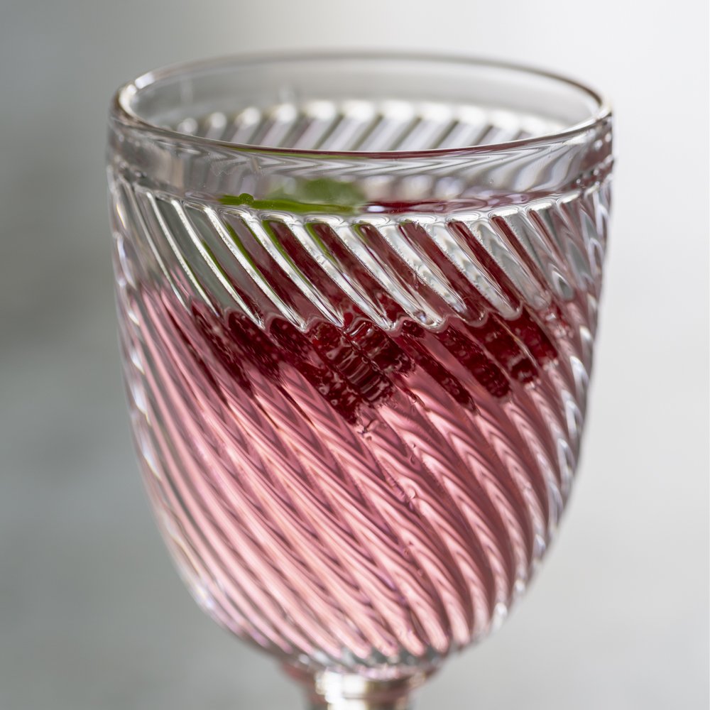 Wine Glass Swirl Clear - Bumble Living